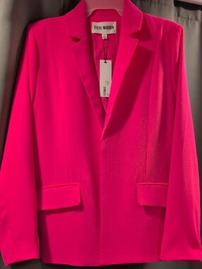 Steve Madden Bright Pink Tailored Blazer